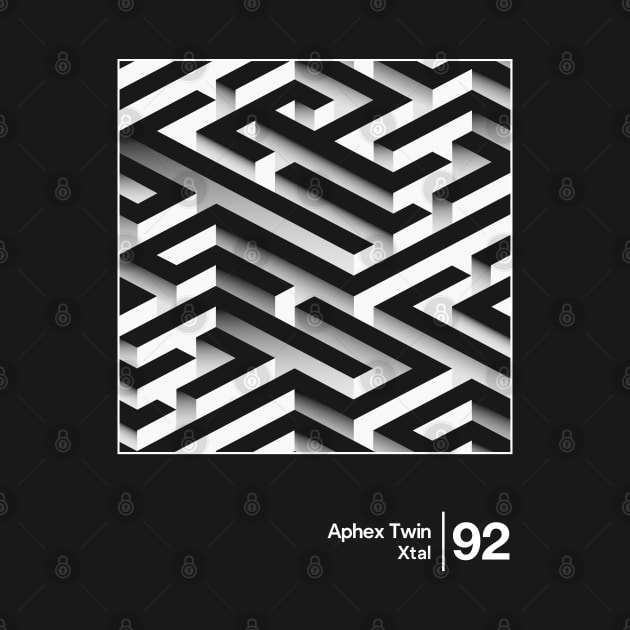 Aphex Twin - Xtal / Minimalist Style Graphic Design by saudade
