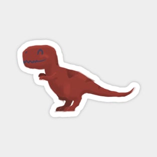 T-Rex - Cute Prehistoric Dinosaur cartoon Illustration Magnet