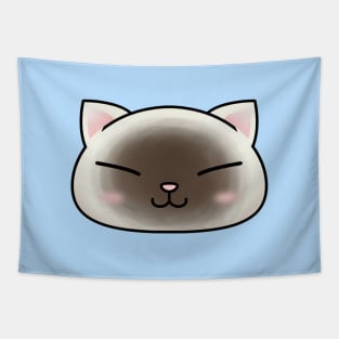 Cute Seal Point Cat Face Tapestry