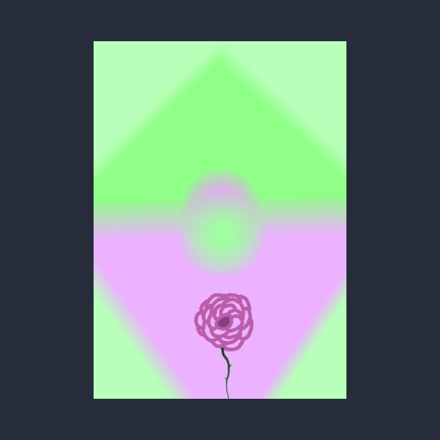 Purple/Pink and Green Rose Aesthetic by ExistingTM