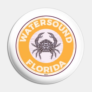 Watersound Florida Crab 30A 30 A Emerald Coast Walton County Pin