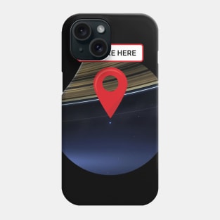 You are here: Cassini, Pale Blue Dot Phone Case