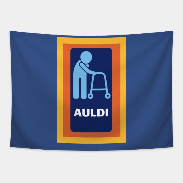 auldi funny old person Tapestry by Love My..