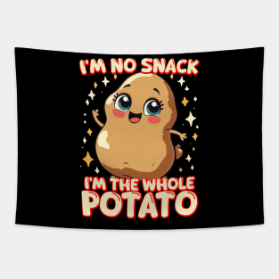 Funny Potato Meme I'm No Snack I'm the Whole Potato Tapestry