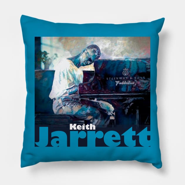 Keith Jarrett Pillow by IconsPopArt