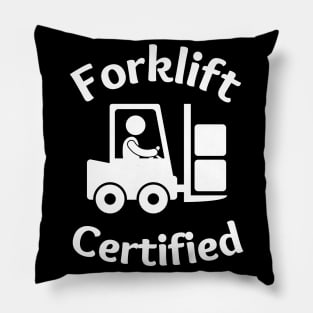 Forklift Certified Meme Pillow