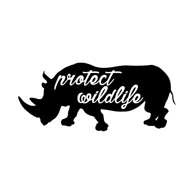 protect wildlife - rhino by Protect friends