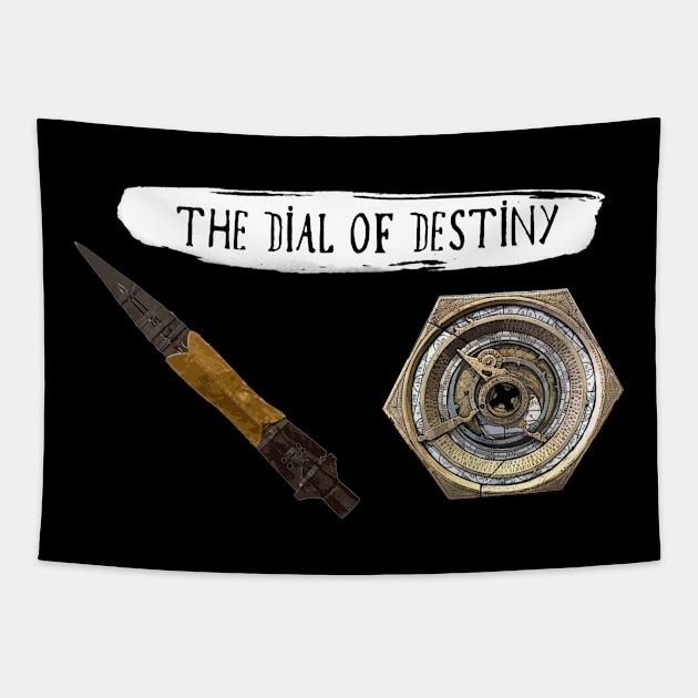 The Dial of Destiny Tapestry by Buff Geeks Art