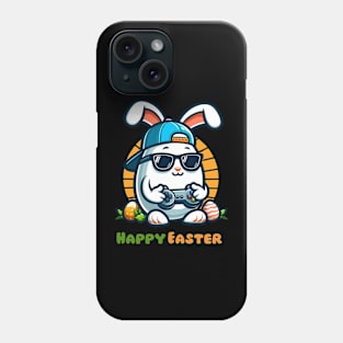 "Video Game Bunny Eggs Happy Easter Day" Festive Tee Phone Case