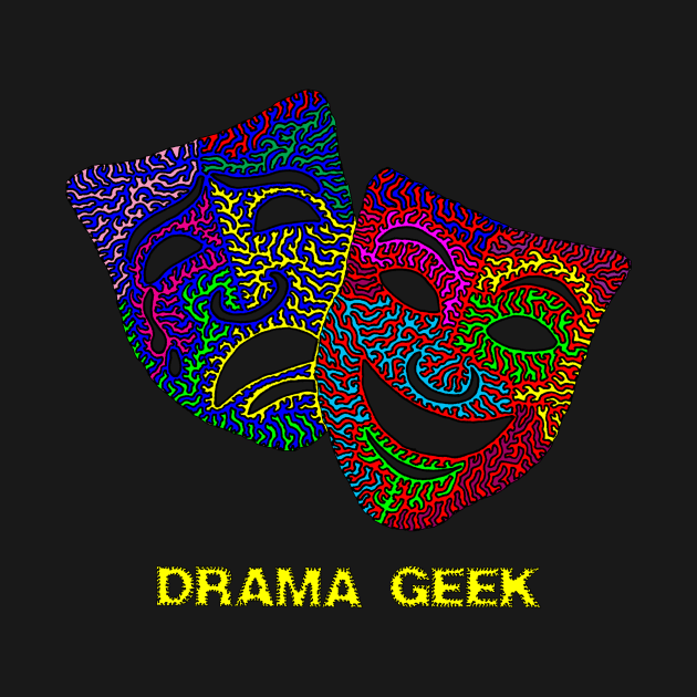 Drama Geek - Comedy & Tragedy Masks by NightserFineArts