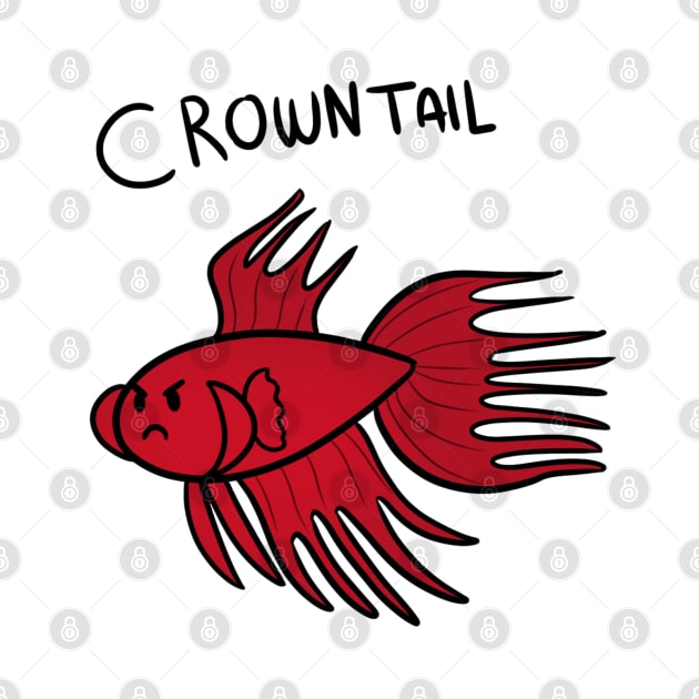 red crowntail betta by SoloSammich