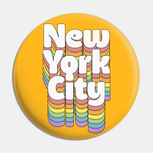 New York City // Retro Typography Design Pin