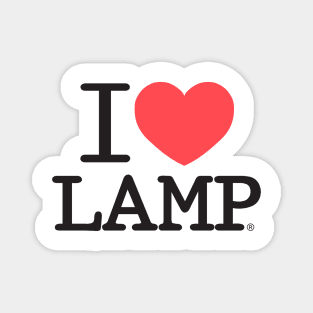 I Love Lamp Magnet