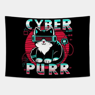 Cyber Purr Tapestry