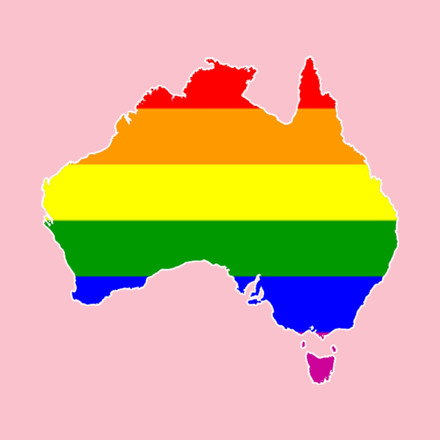 Australia Rainbow Map by caknuck