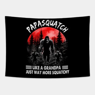 Personalized Papasquatch Like A Grandpa Just Way More Squatchy Shirt Tapestry