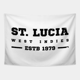 St Lucia Estb 1979 West Indies Patriotic Design Tapestry