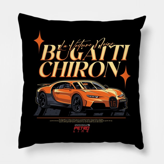 Bugatti chiron Pillow by Neron Art