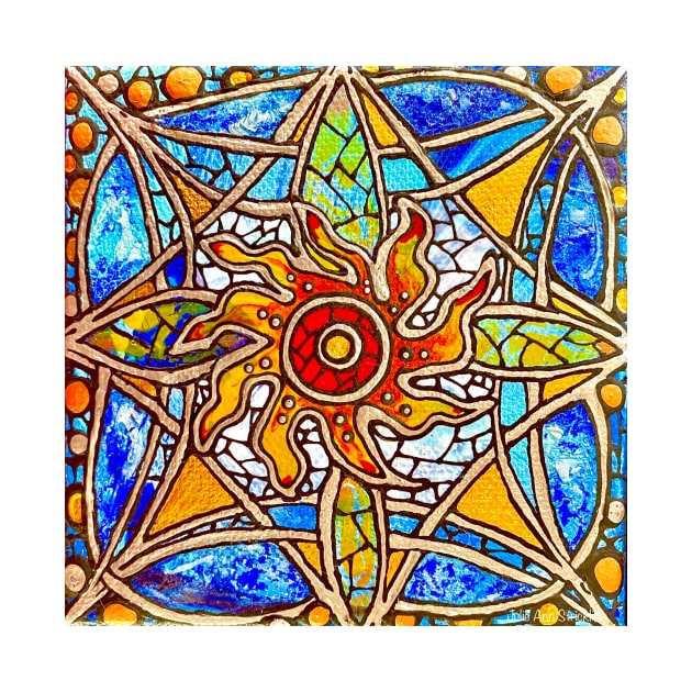 Stained Glass Mandala 20-40-27 by Julie Ann Stricklin