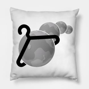 Cosmic Tees Gray Logo Pillow