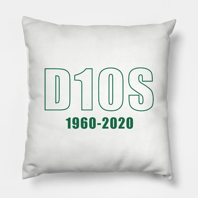 DIEGO MARADONA | D10S | FOOTBALL Pillow by theDK9