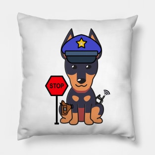 Funny Alsatian Policeman Pillow