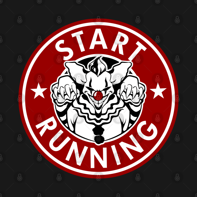 Start Running Scary Clown by Styleuniversal