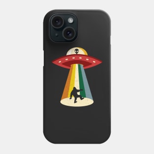 Bigfoot UFO Aliens, Paranormal Unique Retro Cool Grunge Phone Case