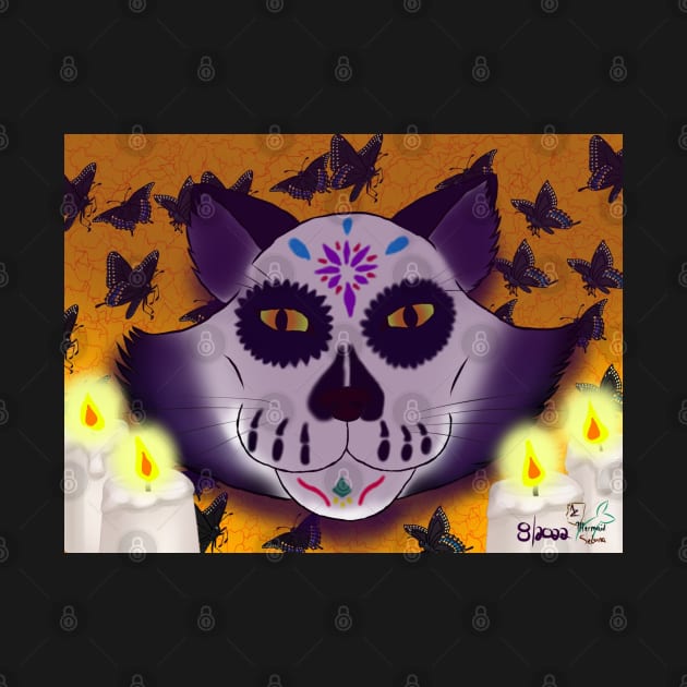 Dia De Los Muertos Cat by The Cinnafloof Den by Sedona