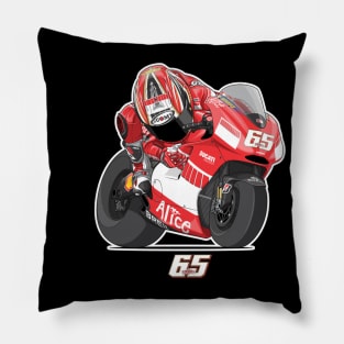 Loris Capirossi Cartoon Pillow