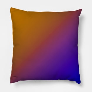 Diagonal Ombre Orange Pillow