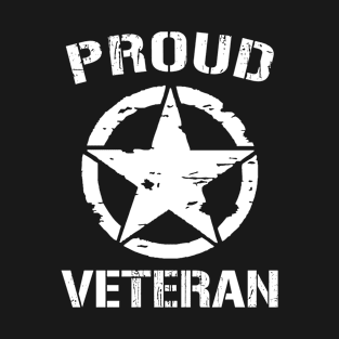 Veterans Day Proud Veteran Army Star T-Shirt