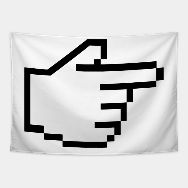 Cursor Hand Mouse Click Handgun Tapestry by AustralianMate