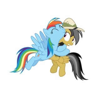 Rainbow Dash and Daring Do hug 1 T-Shirt