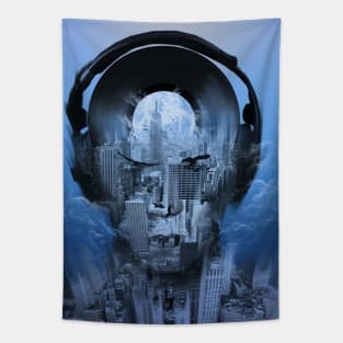 new york sound blue Tapestry