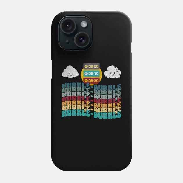 Hurkle Durkle Scottish Slang for Lazing Abed groovy design Phone Case by Luxinda