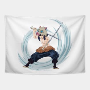 Beast Sword Boy Half-Masked Tapestry