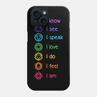 Chakra Affirmation Phone Case