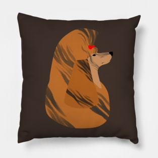 SimpliciTee Poodle - Brindle Pillow