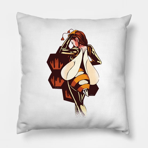 Sexy Bee Pillow by Lees Tees