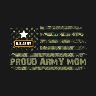 Vintage Proud Army Mom T-Shirt