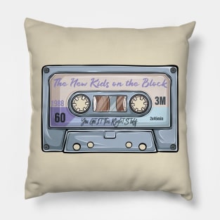 The New Kids on The Block Vintage Classic Cassette Tape Pillow