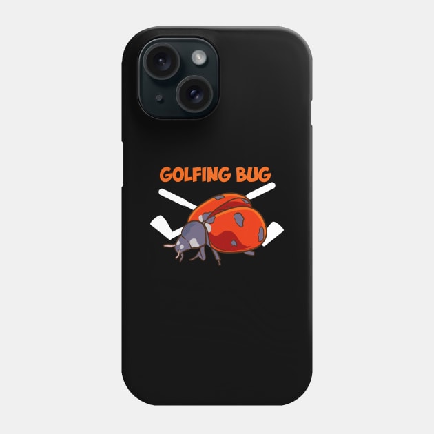 Golfing Bug Phone Case by maxcode