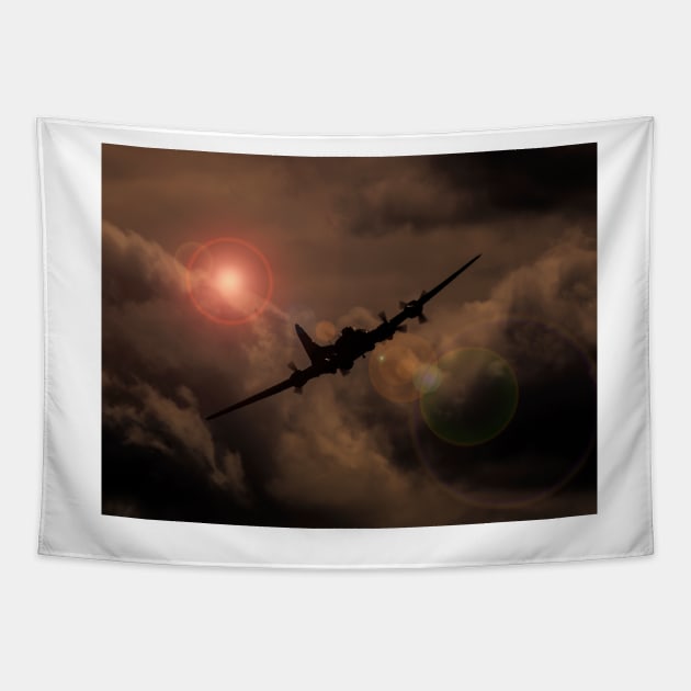 USAF B-17 Flying Fortress Tapestry by captureasecond