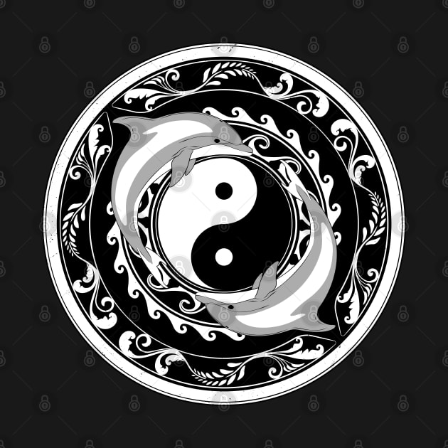 Yin Yang Dolphins by NicGrayTees