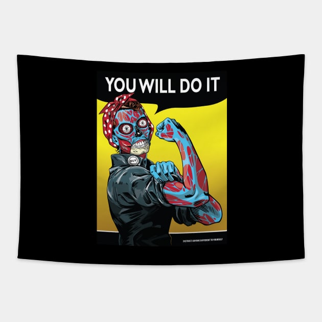 You Will Do It Tapestry by boltfromtheblue