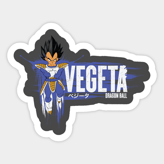 Vegeta the prince of saiyans - Vegeta - Sticker | TeePublic