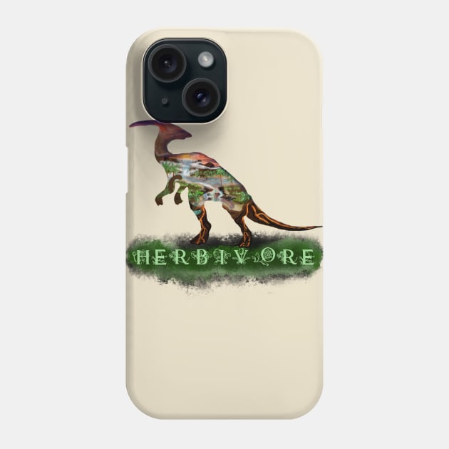 Herbivore Phone Case by Colors of Obsidian