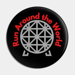 Run Around the World Tee Pin