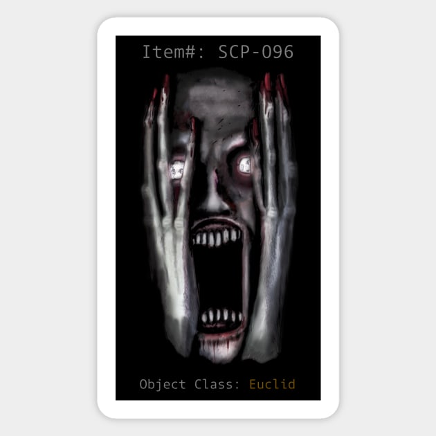 SCP-096 Sticker for Sale by Paperparrots